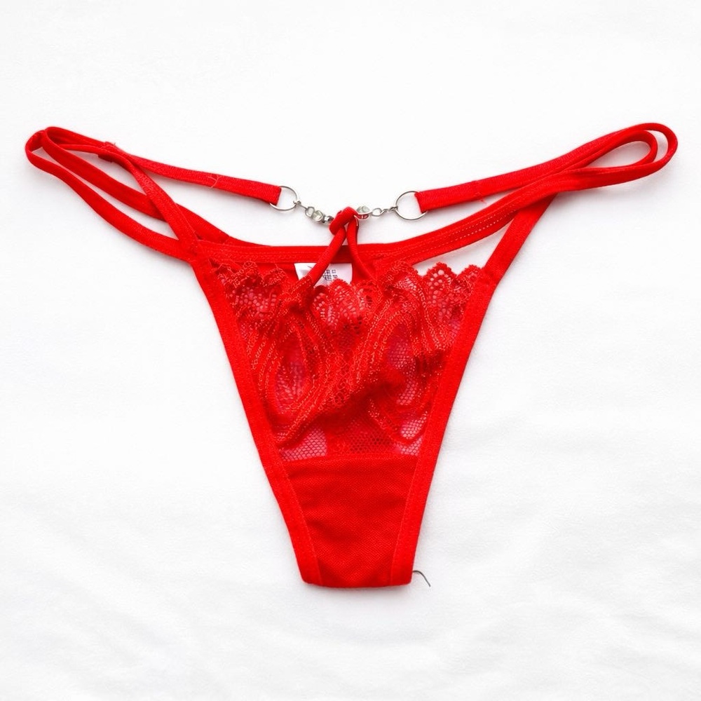 Red Lace Thong | Soft & Breathable | New With Tags